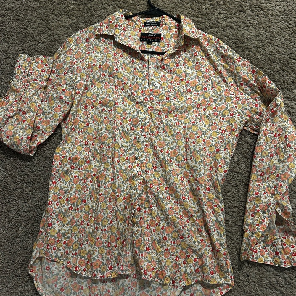 Vintage Floral long sleeve button up
